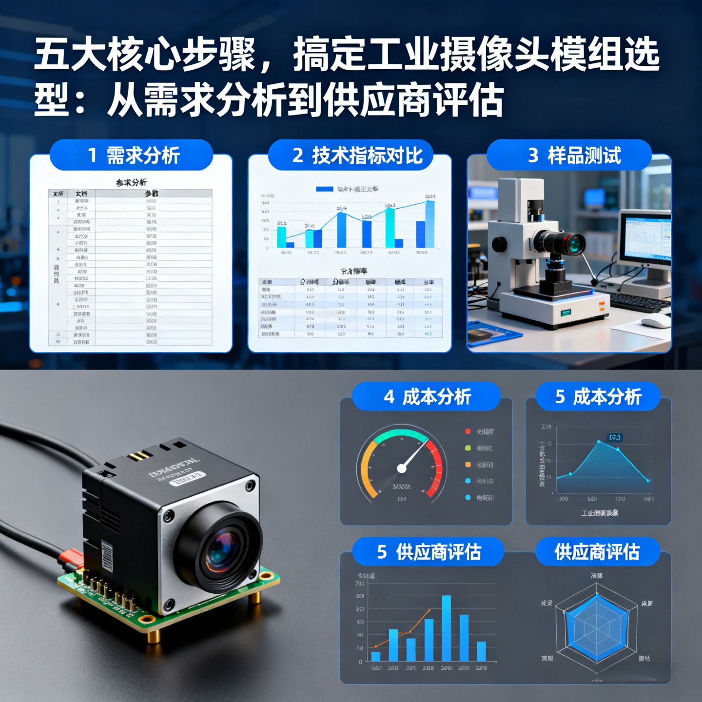 五大核心步骤，搞定工业摄像头模组选型：从需求分析到供应商评估