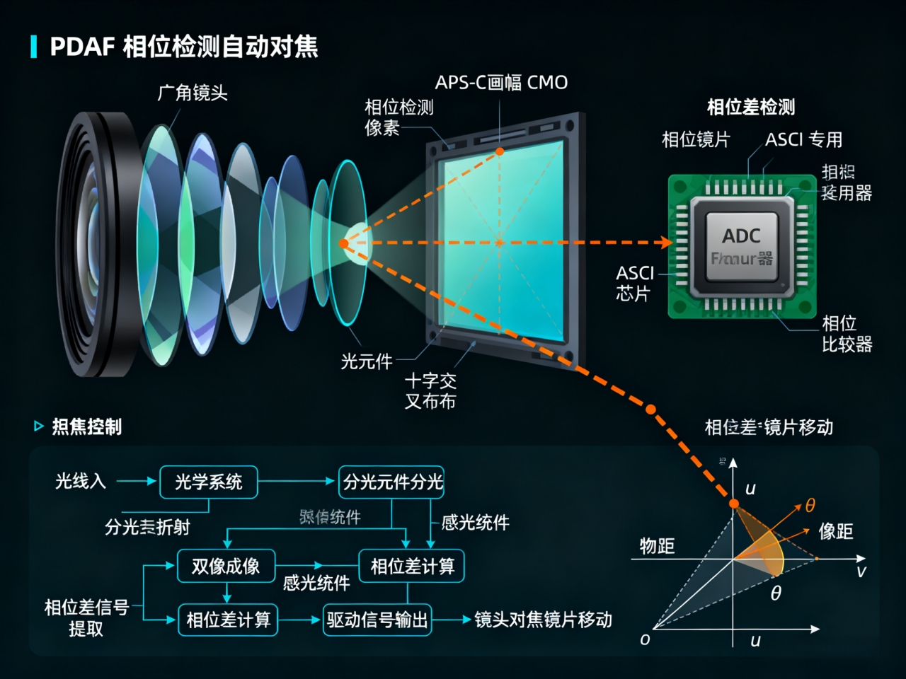 PDAF（相位检测自动对焦）技术详解及应用场景（选型）