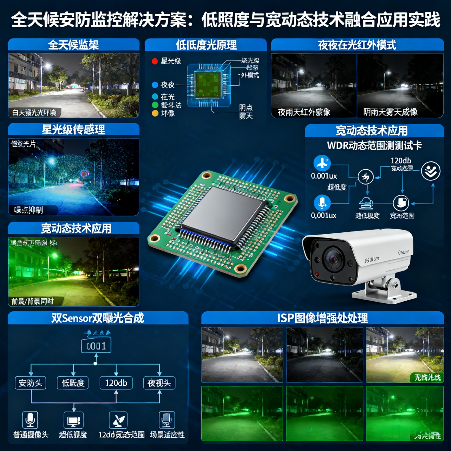 全天候安防监控解决方案：低照度与宽动态技术融合应用实践