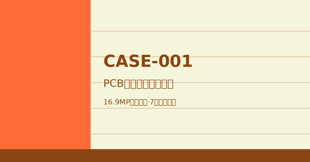 PCB检测模组交付实录·CASE-001
