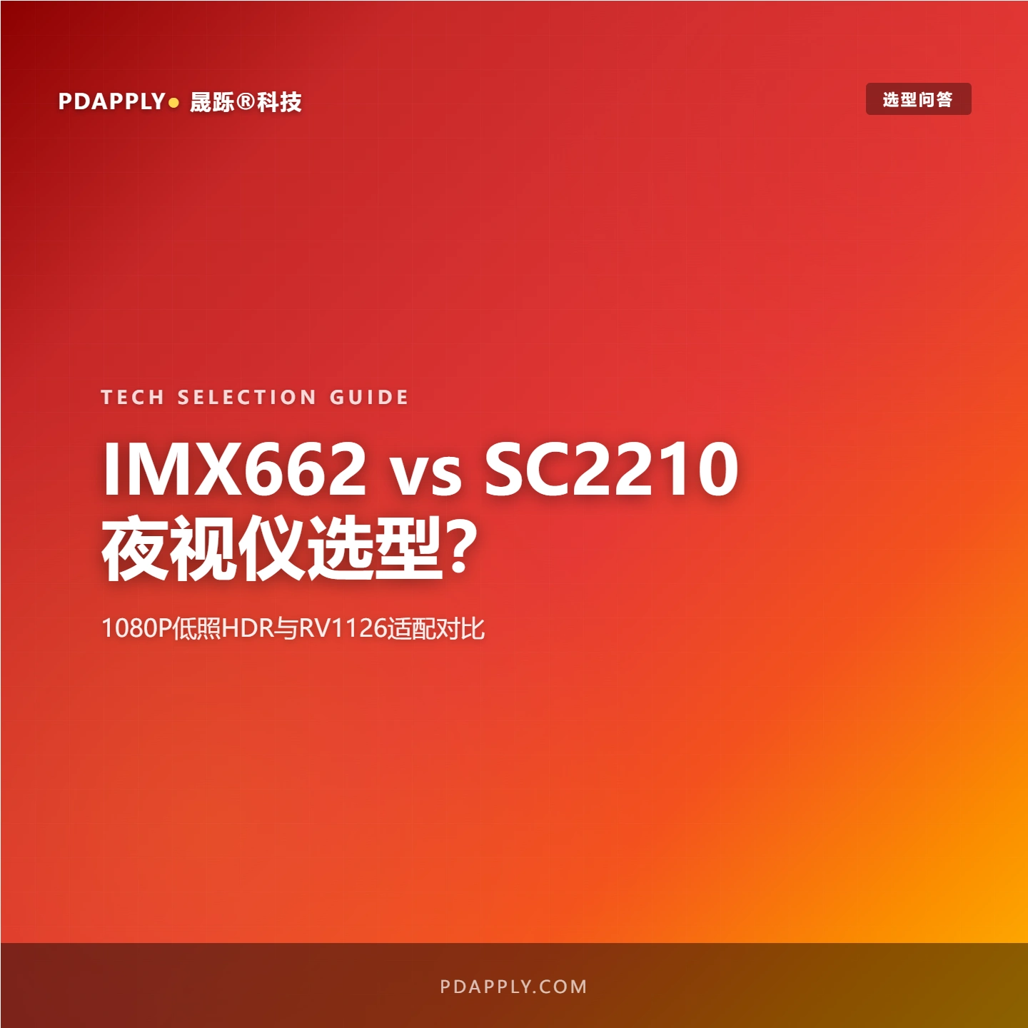 IMX662 vs SC2210夜视仪选型？1080P低照HDR与RV1126适配对比