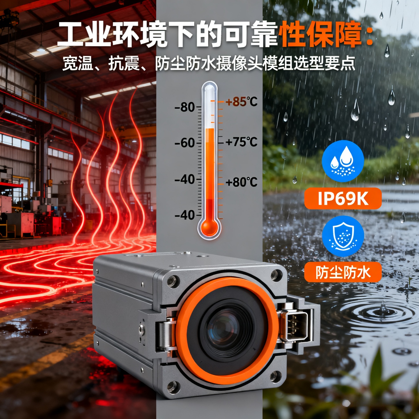 工业环境下的可靠性保障：宽温、抗震、防尘防水摄像头模组选型要点