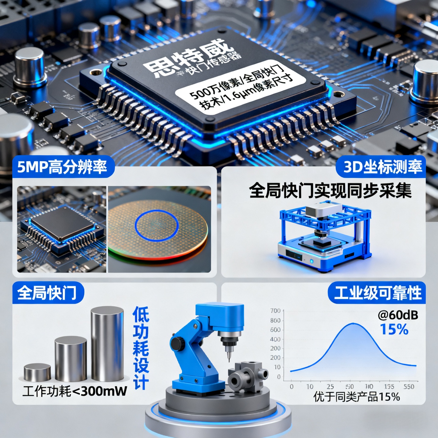 新品速递 | 思特威发布5MP高分辨率全局快门传感器，赋能高端工业视觉